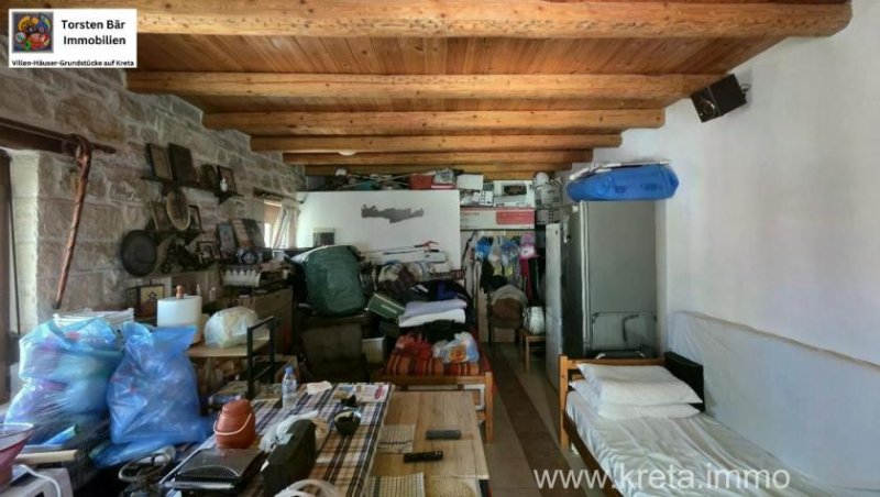 Pitsidia Ein Stück echtes Kreta – Natursteinhaus mit Dachterrasse und Meerblick in Pitsidia Haus kaufen